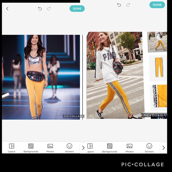 Vs Pink bling track pants faux fur full zip hoodie fashion show exclusive 2018 - Picture 4 of 15